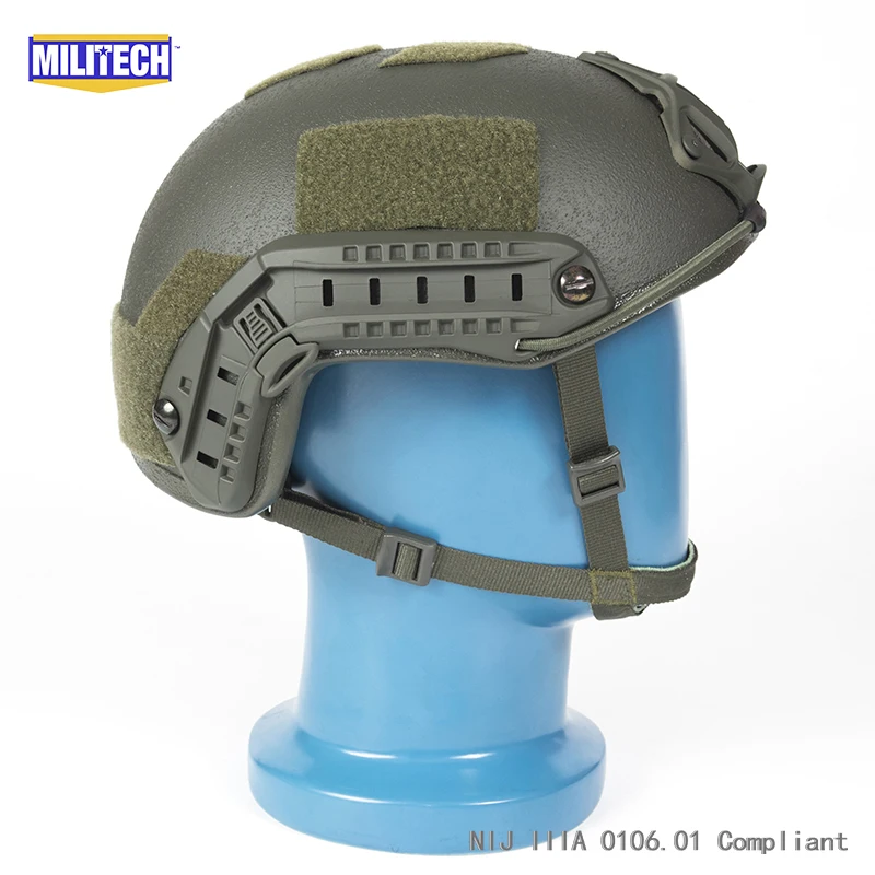Сертификация ISO MILITECH 1 25 кг Lite OD супер высокой арамидный баллистический шлем