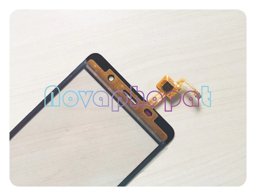 Novaphopat черный/золотой/белый экран для Bravis A504 сенсорный стекло дигитайзер Замена +