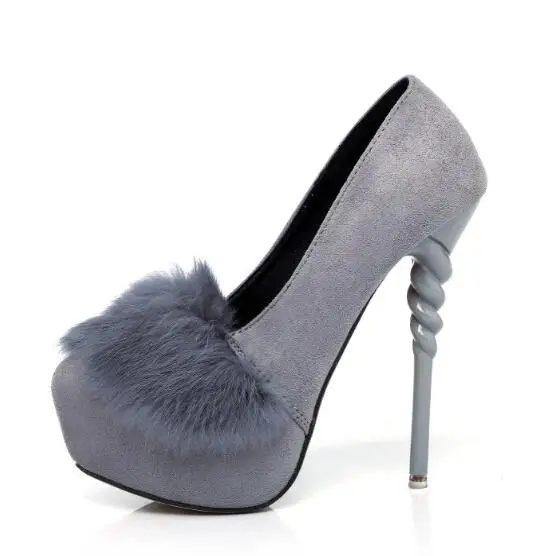 Женщины туфли на каблуках сексуальные насосы высокие каблуки платформе замши