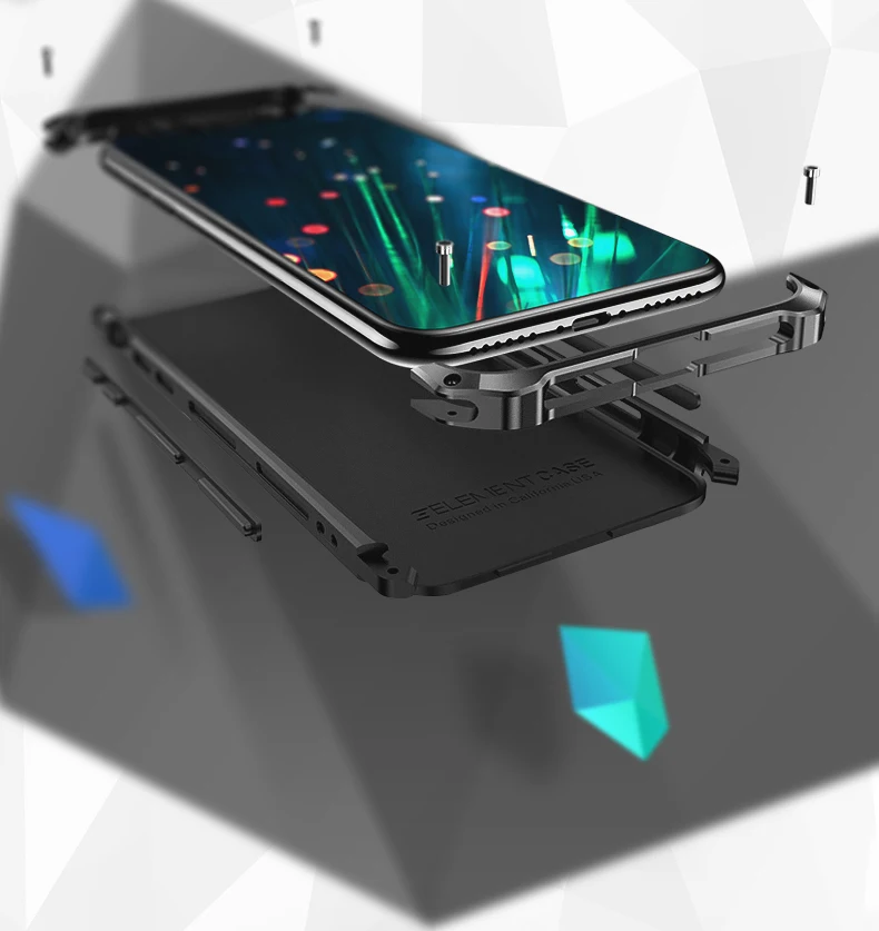 Для iphone X XR XS MAX 5S 6s 7 8 plus чехол с металлической головкой и задней панелью из поликарбоната защита от падения на 360 градусов задняя крышка чехол