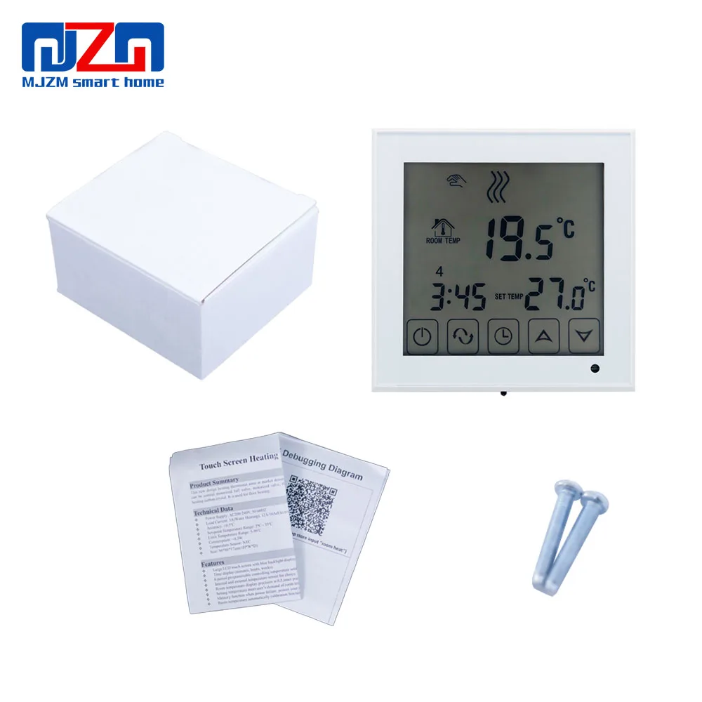 Цифровой термостат MJZM BGL03-1 регулятор температуры для газового котла с сенсорным