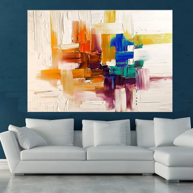 Ручная роспись на холсте модерн абстрактные Цвета Палитра художественная