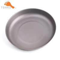 toaks plt 190 ultralight titanium plate outdoor camping cookware dishes eco friendly kitchenware dinnerware tray 61g d190mm
