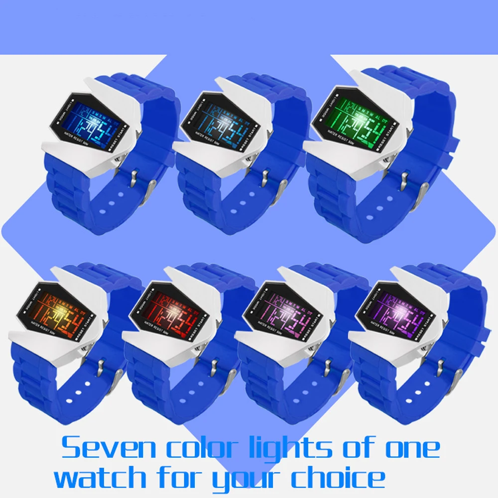 Горячая Распродажа бренд Addies в форме самолета детский светодиодный цифровые