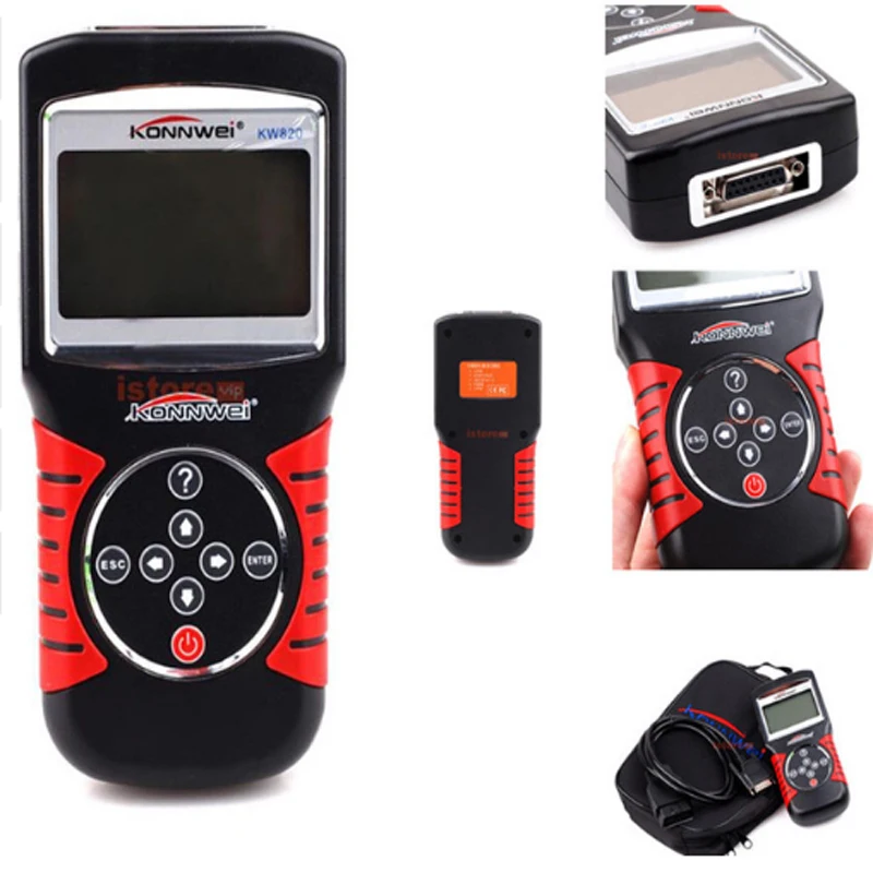 Автомобильный сканер KONNWEI KW820 EOBD OBD2 OBDII диагностический инструмент считыватель