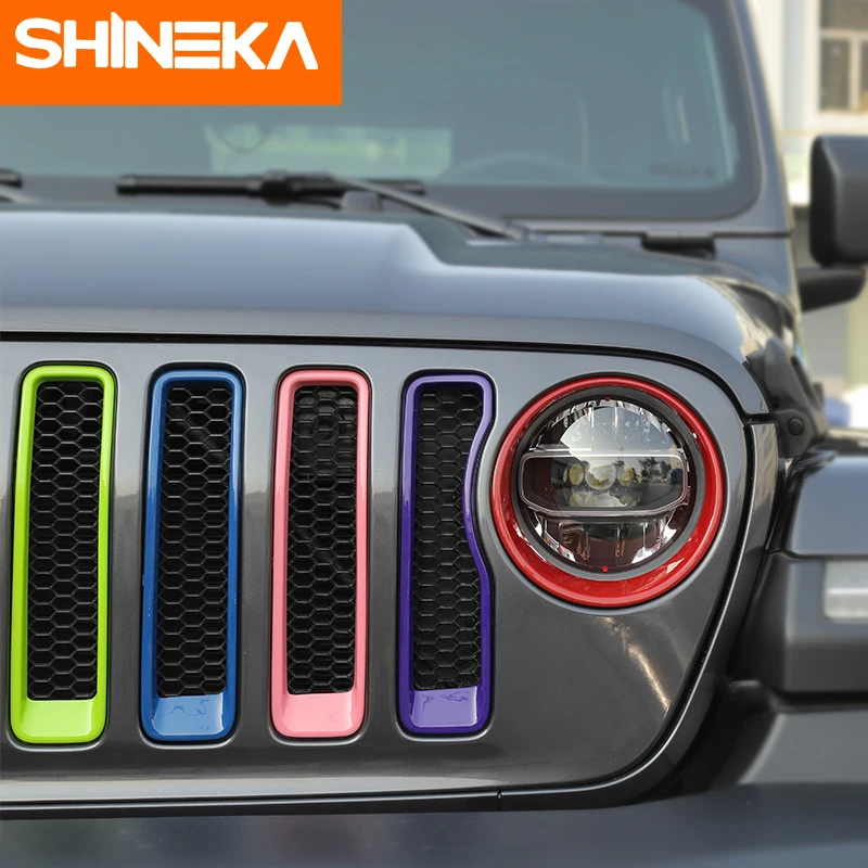 SHINEKA ABS Автомобильная внешняя передняя фара и гонки Передняя решетка