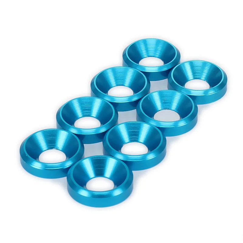 8 шт. m4 алюминиевый сплав плоский шестигранник гнездо винтовая прокладка шайба RC