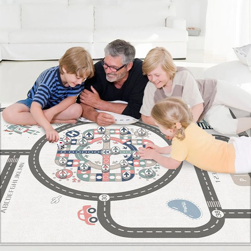 1cm Thick Kids Rug Crawling Mat Living Room Baby Play Mat Home Waterproof Gym Children's Mat Game Toys Carpet