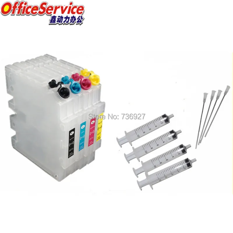 GC31 многоразовые картриджи для Ricoh e2600 e3300 e3350 e5550 e7700 gx7500 e5500 принтер 4*100 мл