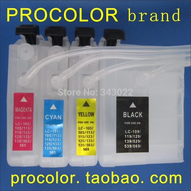 PROCOLOR Система непрерывной подачи чернил СНПЧ LC539XL BK/LC535XL C M Y для BROTHER