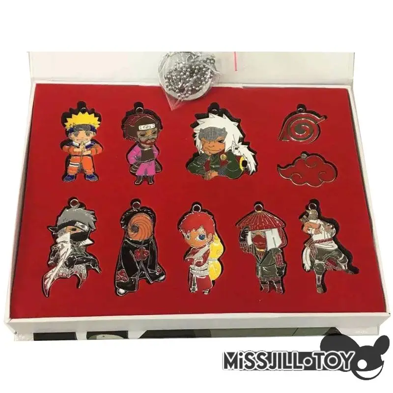 10 шт./компл. мультяшный ниндзя удзумаки Гара Джирайя Металлическая Подвеска