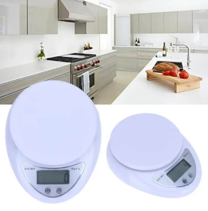 Портативные цифровые весы 5 кг/1 г светодиодный электронный измеритель веса для