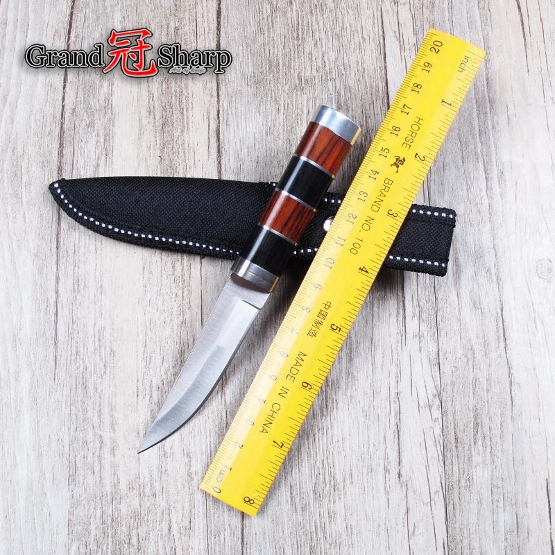 Ножи для кемпинга из нержавеющей стали с фиксированным лезвием ножи выживания