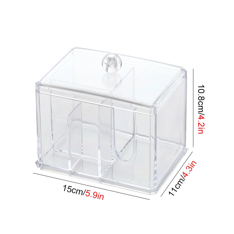 Акриловый Органайзер для косметики органайзер в ванную комнату 3 отделения