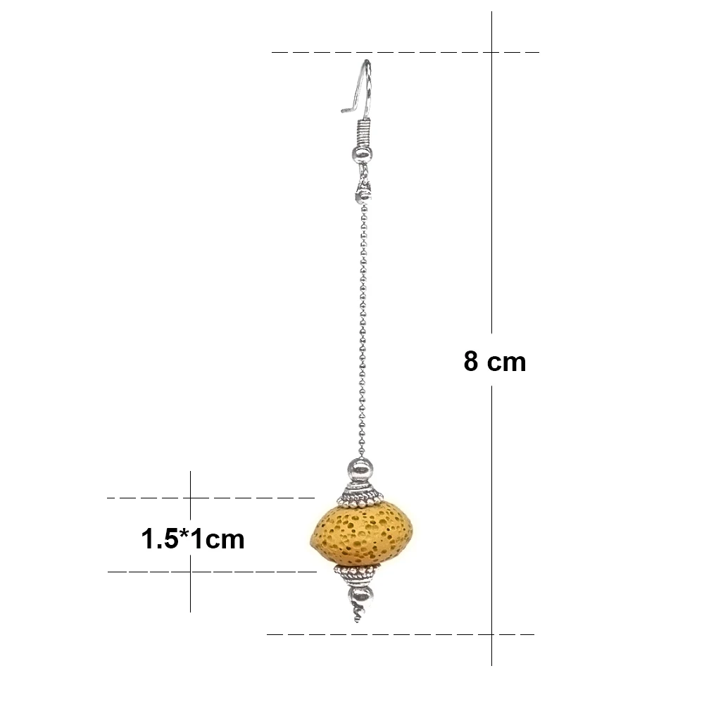 Женские серьги подвески BOEYCJR ручной работы из натурального камня|dangling earrings for