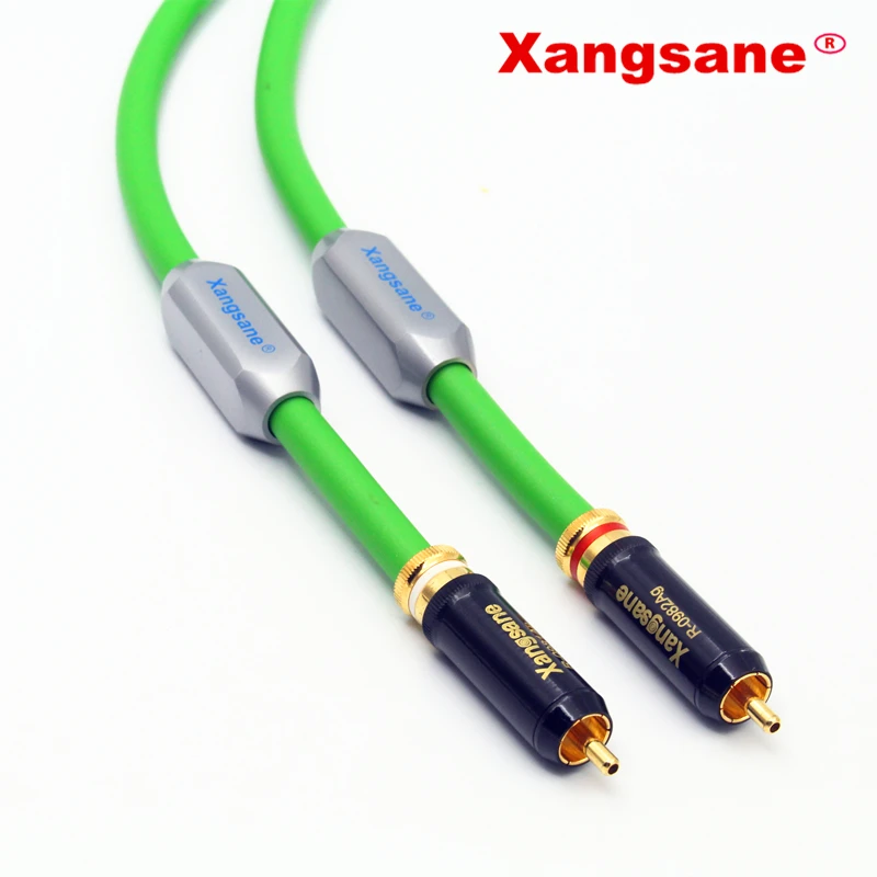 

Xangsane Hifi 2RCA to 2RCA Cable High-end OCC copper Silver-plated Dual RCA Male to Male Audio Cable