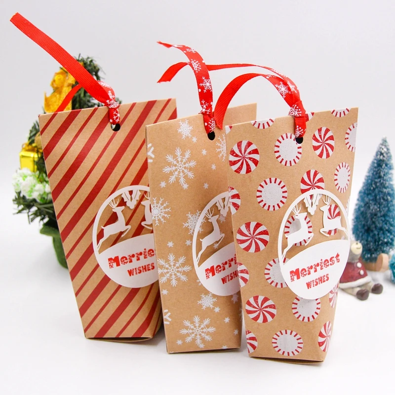 24pcs mixed 24 шт рождественские олени снежинки конфеты подарочные коробки упаковочные коробки для гостей Подарочный мешок Рождественская вечеринка Сувениры детский подарок декор - Цвет: 24pcs mixed