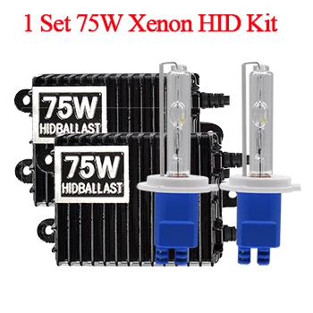 1 Set Xenon HID Kit Высокая Мощность 12V 75W 100W 150W балласт HID Xenon комплект H7 H11 H3 HB3 HB4 D2H H1 ксеноновая лампа 3000K 4300K 5000K 6000K комплект фар автомобиля - Испускаемый цвет: 1 Set Xenon HID Kit