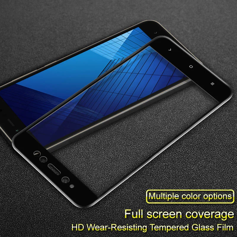 Imak Anti-Explosion Tempered Glass Screen Protector Film For Xiaomi Redmi Note 5A Prime Y1 Lite + Free Soft TPU Case |