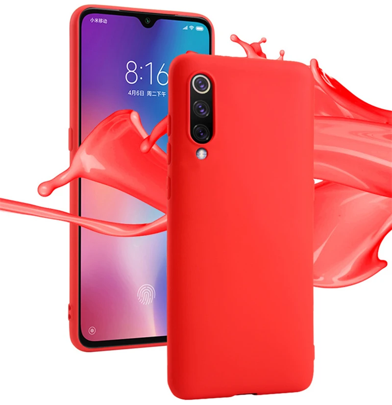 Роскошный жидкий Силиконовый противоударный чехол для телефона XIAOMI Mi9 Mi8SE MIX3 Mi6