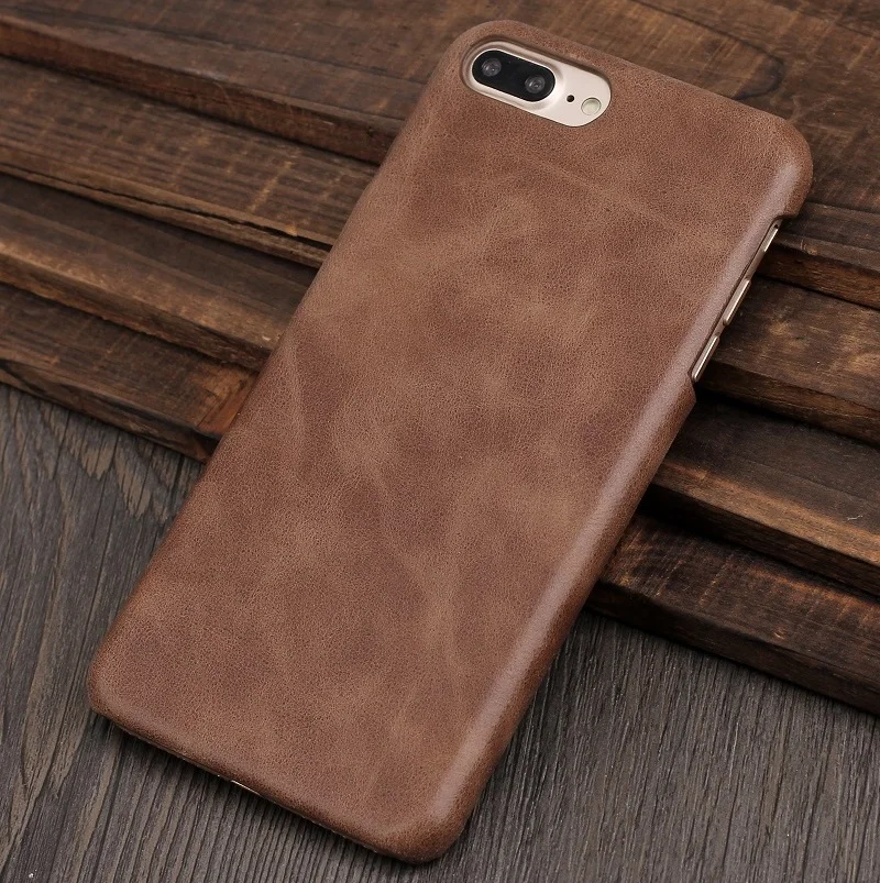 Solque матовый чехол из натуральной кожи для iPhone 7, 8, 6, 6S Plus, 7 Plus, 8 Plus, роскошный Ультратонкий жесткий чехол для сотового телефона, s