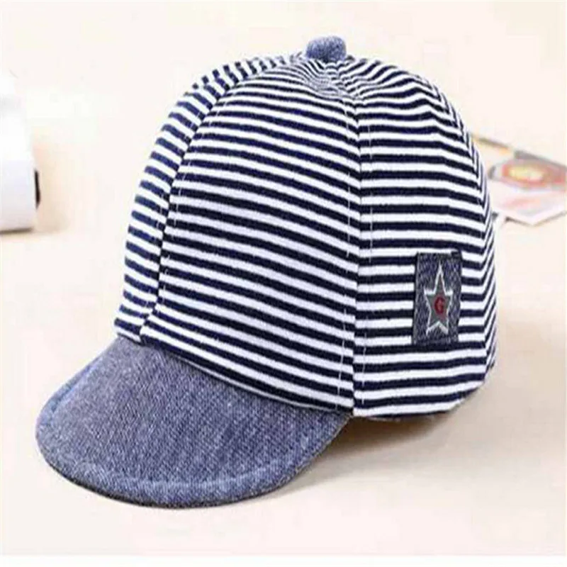 2019 Hot Summer Newborn Baby Girl Boy Striped Hats Infant Cute Sun Cap Cotton Baseball Beret Hat Fashion Accessories | Детская одежда и