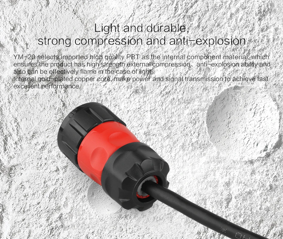 CNLINKO M20 2/3/4/9 pin кабель Электронный провод для восхождения на борт пластиковое Панель крепление, работающего на постоянном токе 12 В/AC 5-20A Водонепроницаемый IP67 разъем 1/4 штык