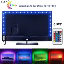 5V USB Светодиодные ленты 5050 60LED/м смещения HD ТВ задняя светильник
