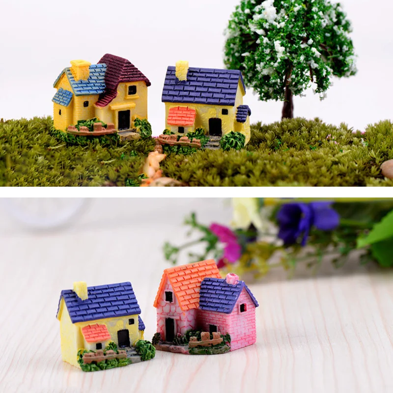 Фигурка деревни в Европейском стиле мультяшный дом режим миниатюрная фигурка