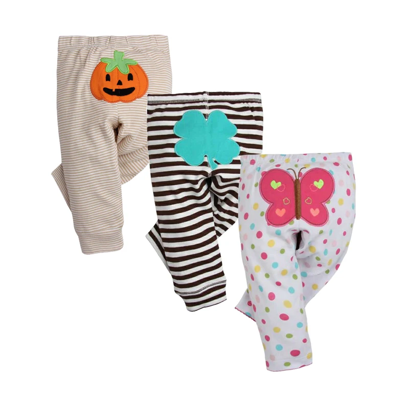 Модные детские брюки 3 шт./лот весна осень хлопковые для младенцев маленьких