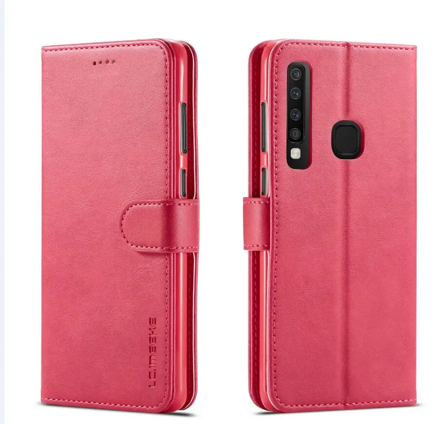 Для samsung A90 A80 A60 A10 A30 M10 флип Fundas чехол Роскошный кожаный чехол-книжка из искусственной кожи чехол для Galaxy A20 A50 кошелек чехол для телефона - Цвет: Rose