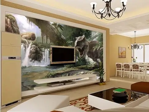

Custom photo wallpaper 3d wall murals wallpaper dinosaurs 3 d figure wallpaper background wall interior decoration