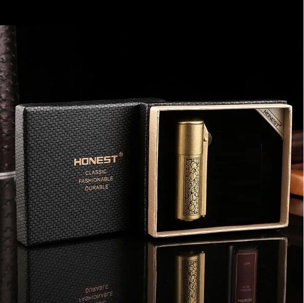 Честная Подлинная керосиновая зажигалка в стиле ретро ручной работы из чистой