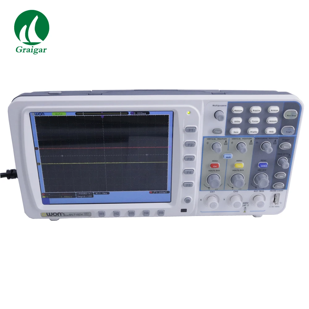 Новый портативный цифровой осциллограф SDS7102V 1GS/S 2 канала Реальная частота