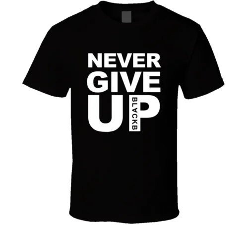 Мохаммеда Салаха &quotNEVER GIVE UP&quot Ливерпуль черная белая футболка для мужчин