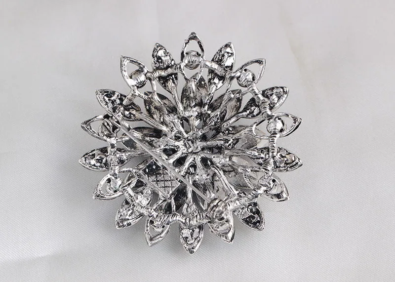 Danbihuabi броши для свадьбы Bijoux Broches Модные Винтажные женские Броши со стразами чернильные синие хрустальные броши-булавки в виде цветов