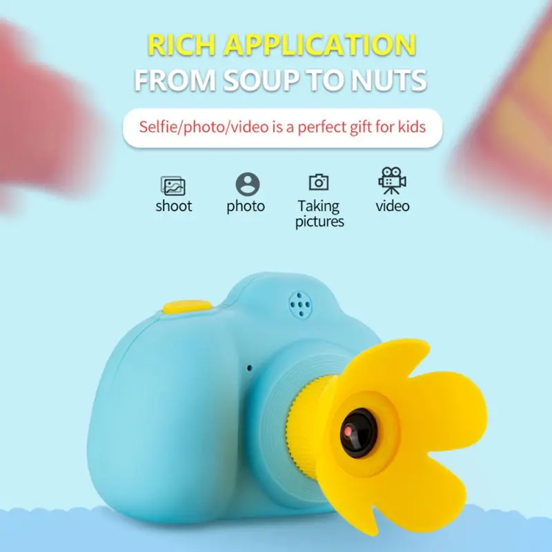 Дети HD 2 0 дюймовый ЖК-дисплей Цифровая CMOS камера портативный Встроенный