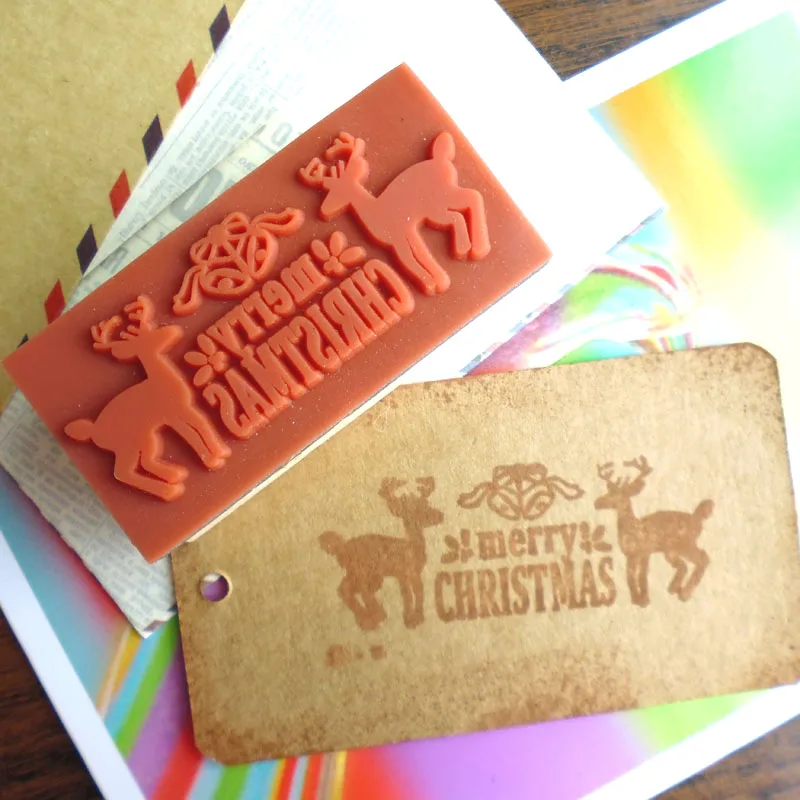 1 шт. резиновые штампы с рисунком оленя|stamps for kids|stamp patternstamp scrapbooking |