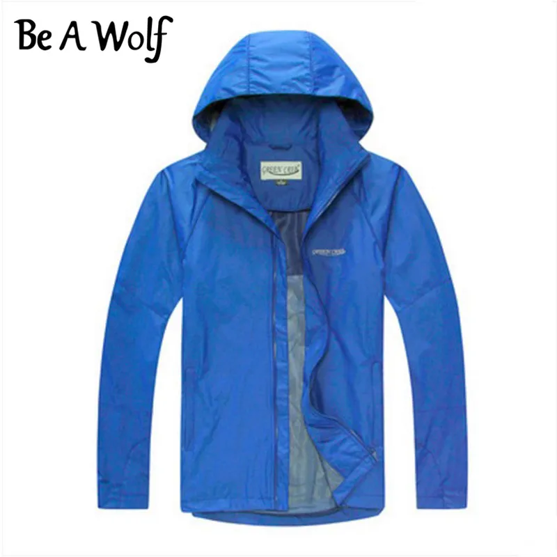 Весенняя ветровка Be A Wolf водонепроницаемые мягкие куртки Мужская Уличная одежда