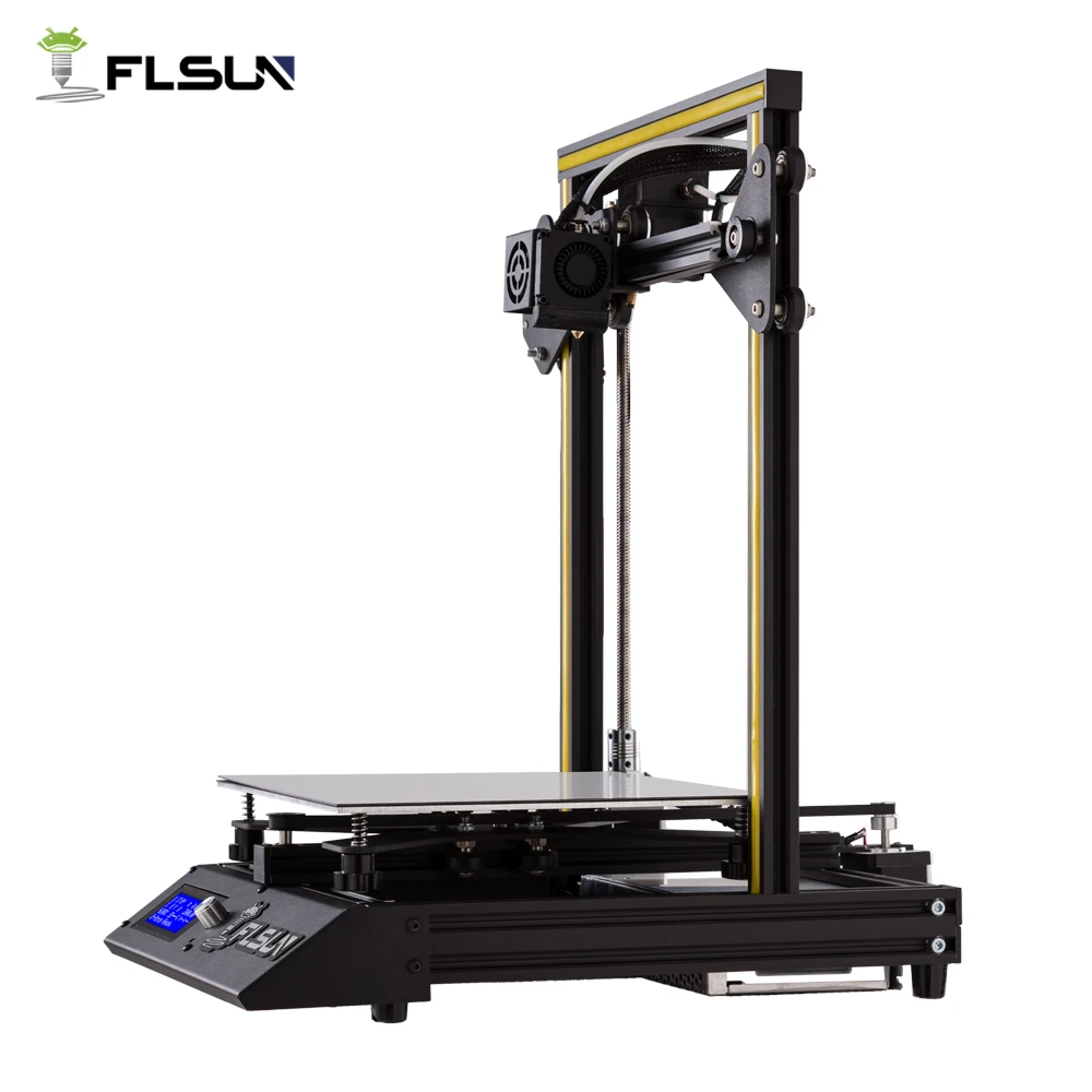 Flsun-F4 3d принтер для начинающих, Предварительно Построенная большая площадь печати 240*240*260 мм, металлическая рамка, 3D-принтер с подогревом, однорулонная нить
