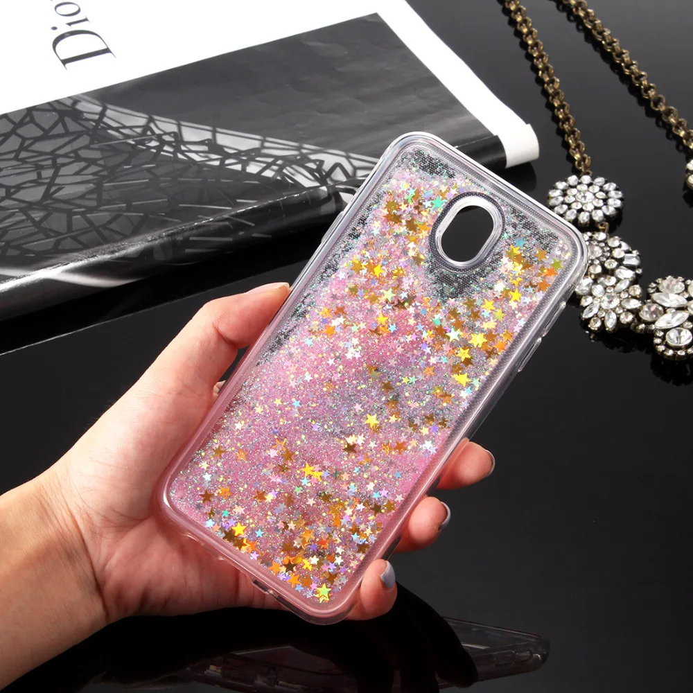 For Samsung Galaxy j7 2017 J730 Case Soft Cover J5 Liquid Quicksand TPU Back sFor / Pro Phone |