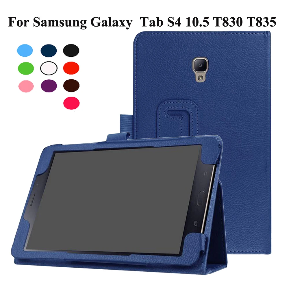 Для Samsung Galaxy Tab S4 10 5 &quotчехол Роскошный PU кожаный Смарт флип чехол для T830 T835 +