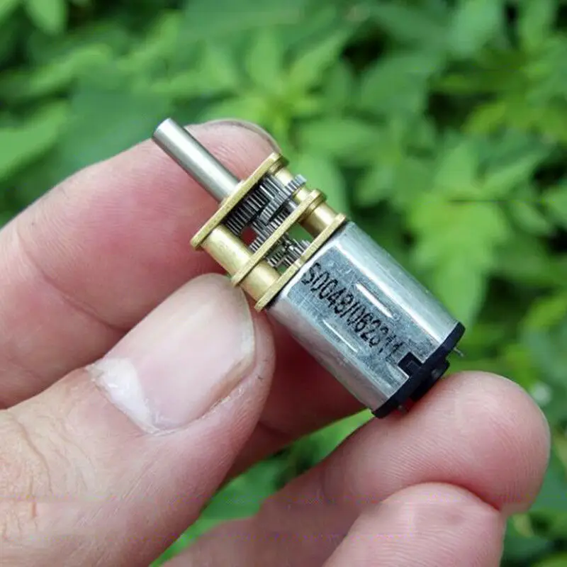 Микро двигатель N20 DC 3V 5V 6V 90RPM маленький мини 12mm полностью металлическая коробка