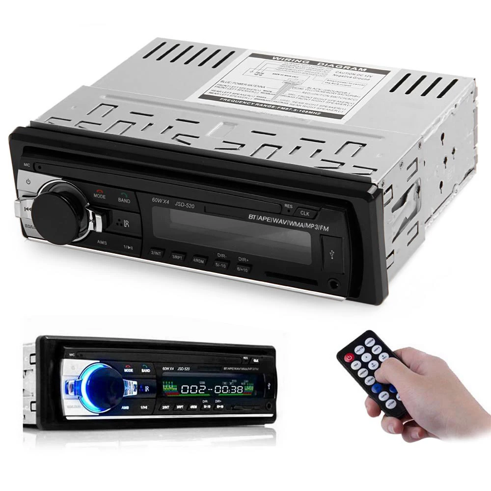 JSD-520 12 V Автомобильный MP3-плеер Bluetooth V2.0 радио FM приемник | Автомобили и мотоциклы