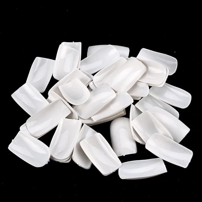 500 шт./компл. акриловые французские дизайнерские искусственные накладные ногти с