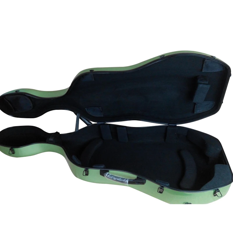Новый чехол для виолончели 4/4 черновато зеленый усиленный стекловолокном