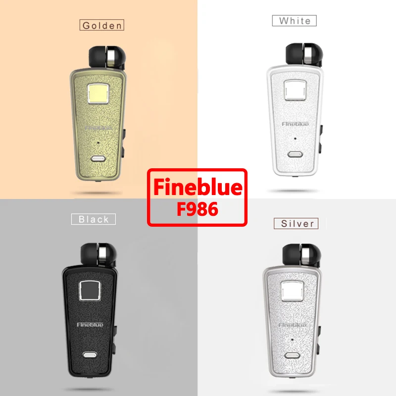 Беспроводные наушники Fineblue F986 миниатюрная Выдвижная Bluetooth гарнитура вкладыши с