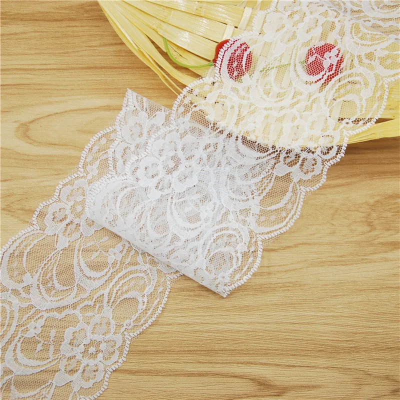 Кружевная отделка из полиэстера 90 мм белые тканевые аксессуары для шитья ткань