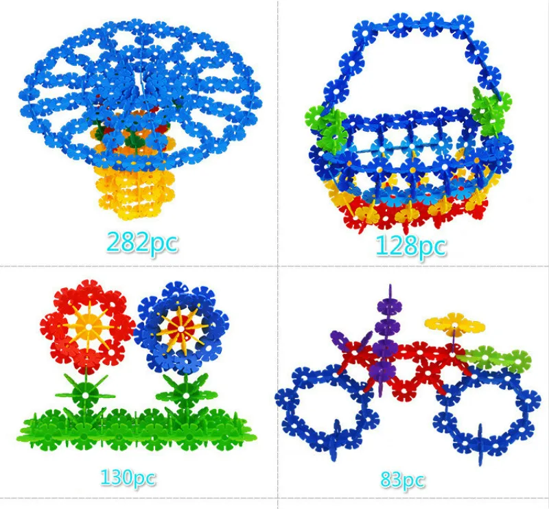 Цифровые строительные блоки для снежинок детская игра игрушка развивающая
