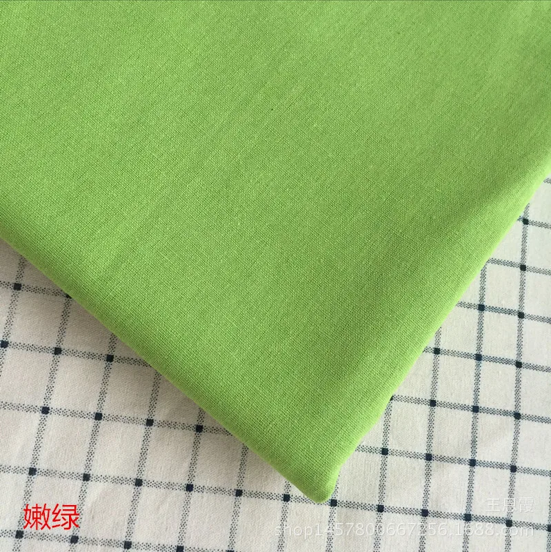 DAXIAOBU 50x150 см хлопчатобумажная льняная ткань окрашенная сплошного цвета сделай